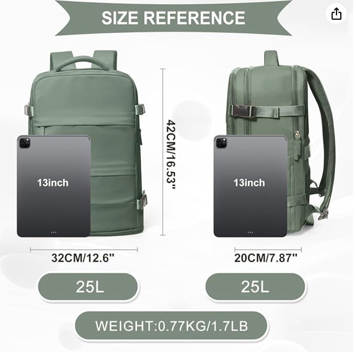 Travel backpack