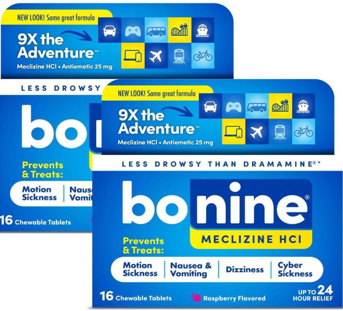 Bonine motion sickness tablets