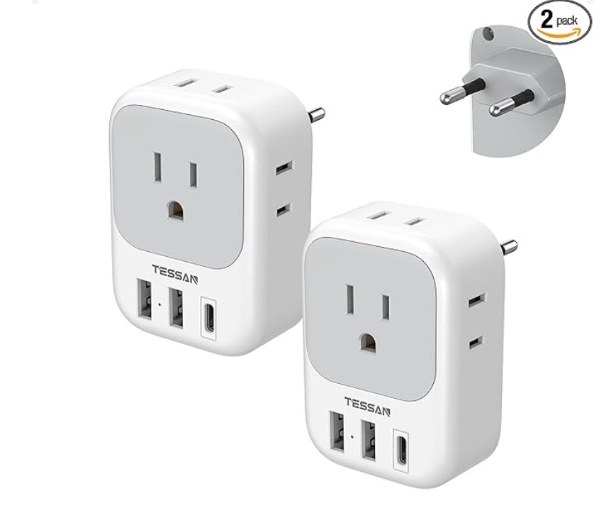 European travel adapter
