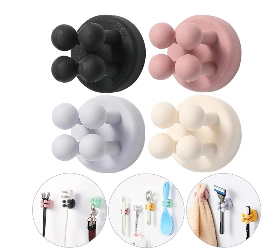 Magnetic shower hooks