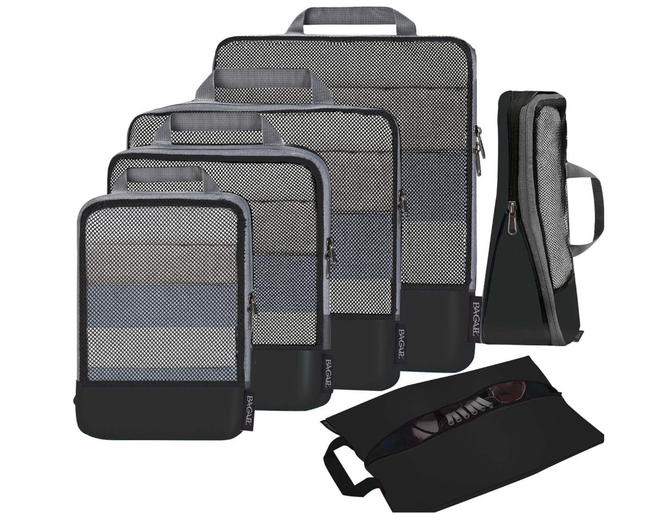 Compression packing cubes