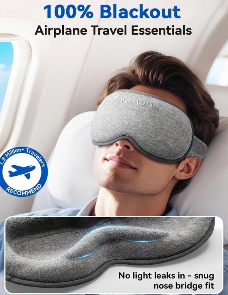 Blackout sleep mask